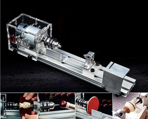 Set mini strung hobby pentru prelucrat lemn, 100W, cu dalti