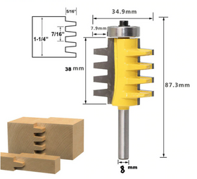 Freza imbinari dinti / "FINGER JOINT" Coada de 8mm