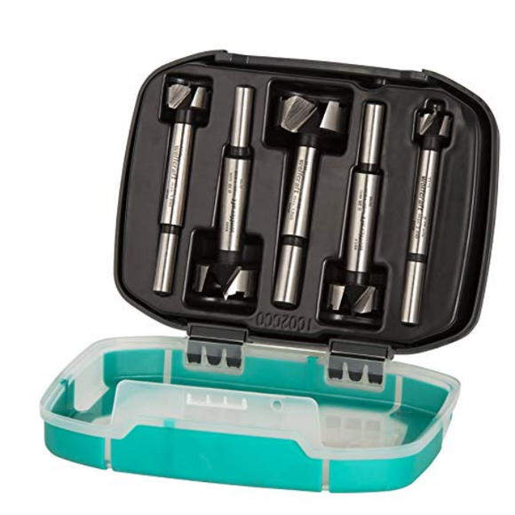 Set 5X burghie, freze lemn forstner pt balamale - WOLFCRAFT 1002000