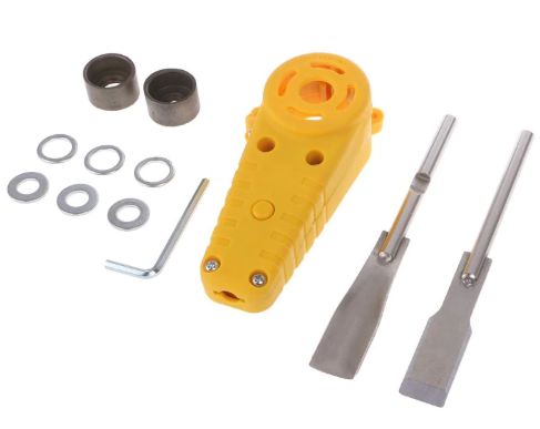 Adaptor cu doua dalti pentru flex, polizor unghiular, pentru sculptat lemn (dalta electrica)