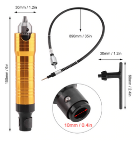 Set prelungitor cu adaptor tip Dremel, cu mandrina (POLIZOR DREPT, Bormasina, biax) - 0