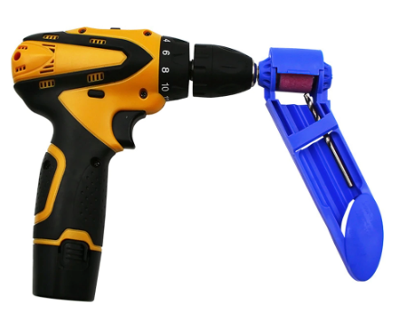 Ascutitor portabil pentru burghie, adaptabil la masina de infiletat, gaurit