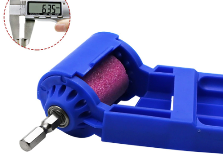 Ascutitor portabil pentru burghie, adaptabil la masina de infiletat, gaurit