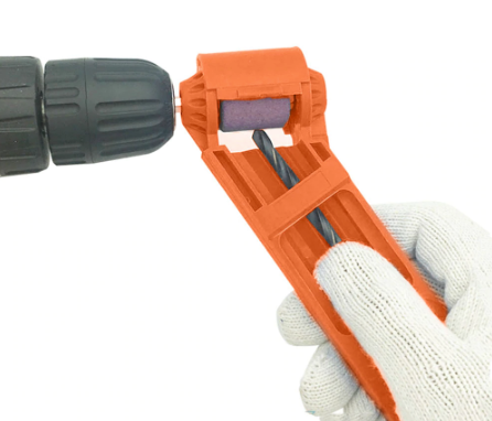 Ascutitor portabil pentru burghie, adaptabil la masina de infiletat, gaurit