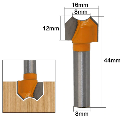Set 2x freze cu cercuri duble pt lemn, model Dragon Ball 8MM