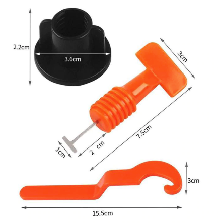 Set 50X Nivelatoare, Distantiere Gresie, Faianta, la rosturi 2mm