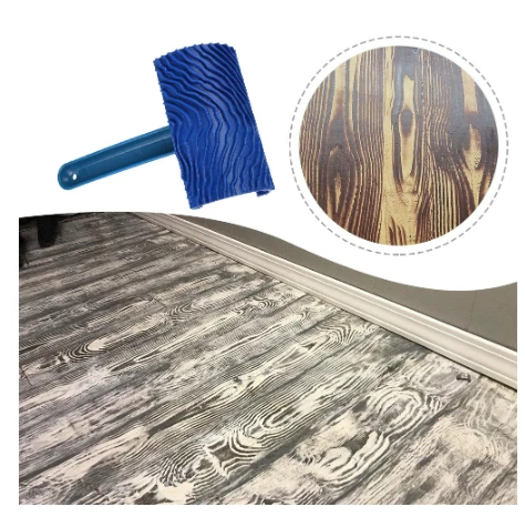 Forma Semirotunda Din Cauciuc Cu Imprimeu/Model de Lemn