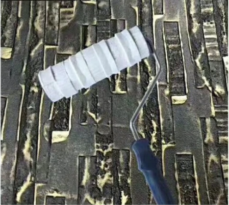 Rulou / trafalet din cauciuc cu Imprimeu Tip Piatra Aparenta