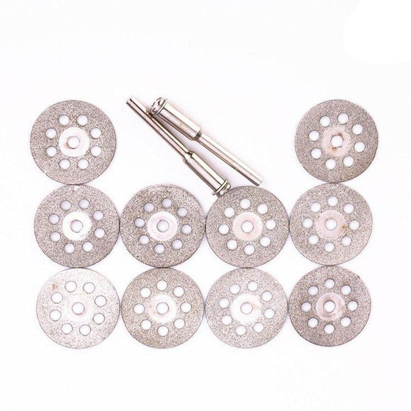 Set 10x Discuri Diamantate Universale 22mm, pt. dremel, polizor drept, aparat pirogravat