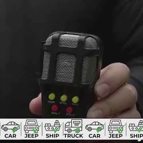 Sirena auto cu megafon si sunete diferite-3