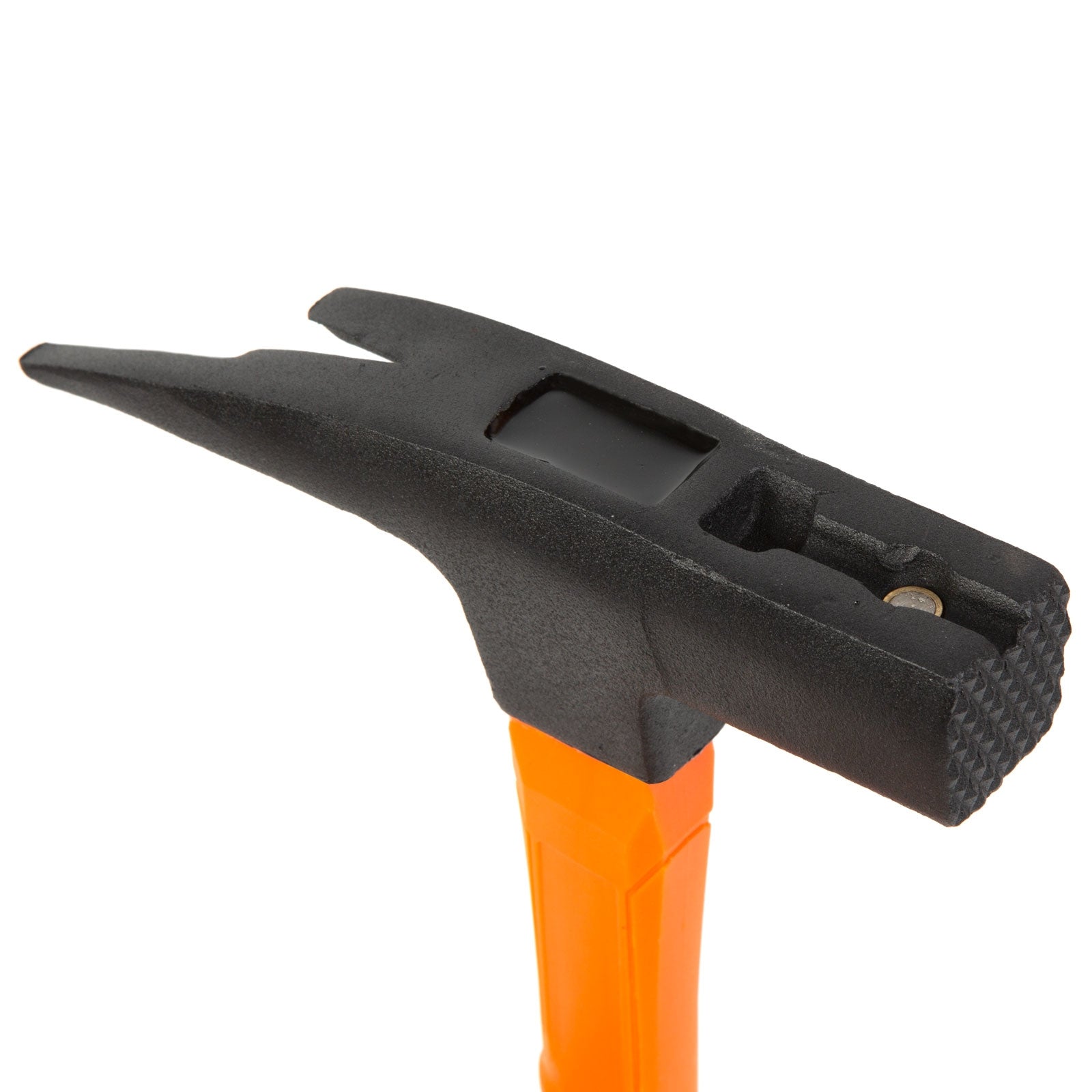 Ciocan de dulgherie profesional, cu tragator si suport de cuie magnetic si maner fibra de sticla 600 g - 0
