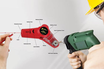 Dispozitiv cu ghidaj de gaurit, 3-in-1 LASER, BOLOBOC, COLECTOR PRAF - 0
