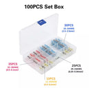 Set x100 Conectori Termocontractibili Impermeabili cu Cositorire Pt. Fire-2