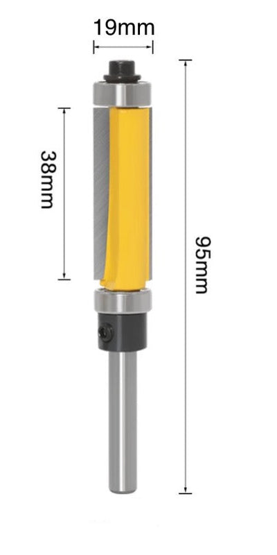 Freza copiere cu doi rulmenti, parte activa 38mm, coada 12.7 mm - 0