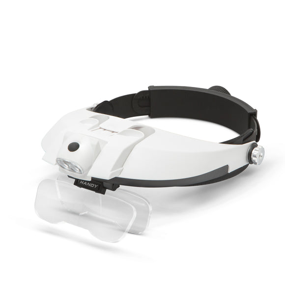 Lanterna de cap cu LED si lupa cu lentila dubla