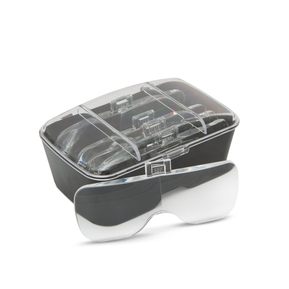 Lanterna de cap cu LED si lupa cu lentila dubla