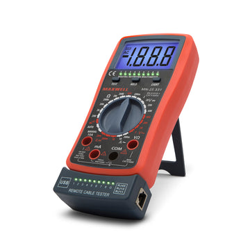Multimetru digital Maxwell cu tester de cablu